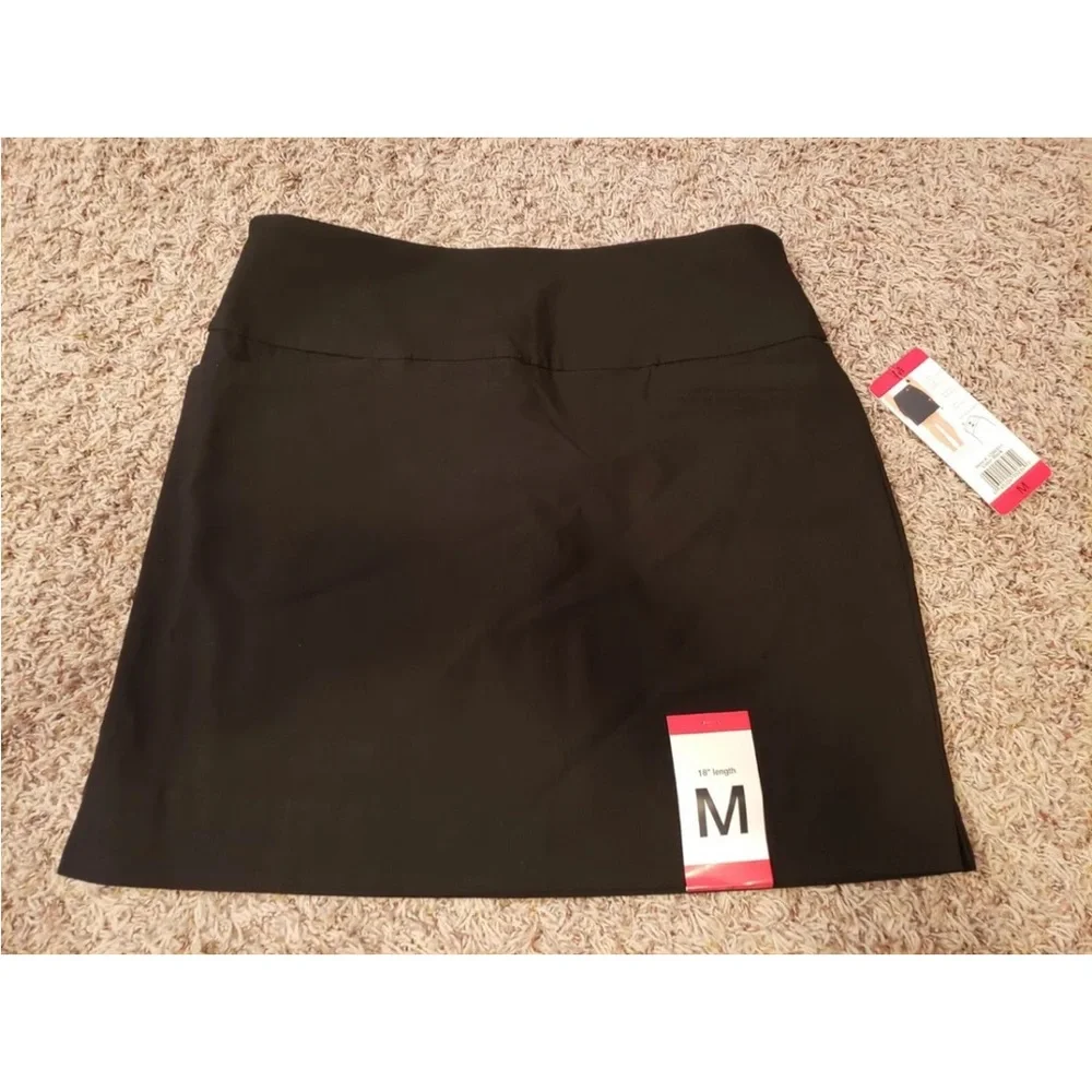 S.C. & CO. Black Skort (Skirt/Shorts) with Tunny Control, 18” - Picture 5 of 13